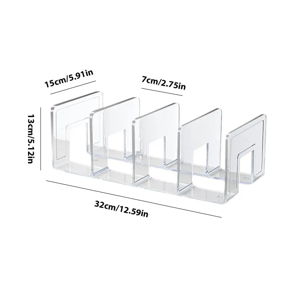 4 Slots Clear Bag Storage Divider Acrylic Closet Finishing Divider Purse Handbag Storage Rack Transparent Bag Organizer Stand Zpaxo M China Mainland