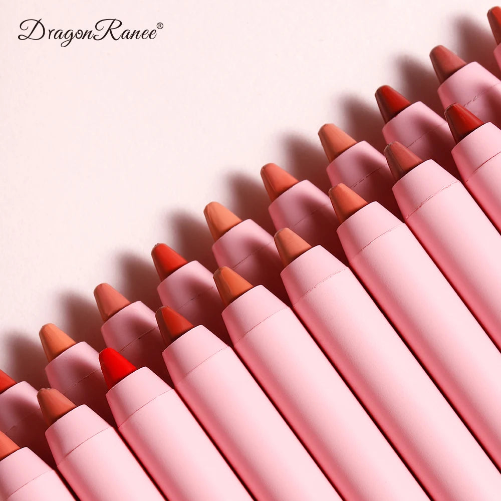 Waterproof Matte Lip Liner in Bean Paste Color, Lip Plumping Lipstick Pen, Non-Fading Lip Liner, Waterproof and Sweat-Proof Long-Lasting Matte Lip Liner, One-Second Plump Lip Lipstick Pen Zpaxo