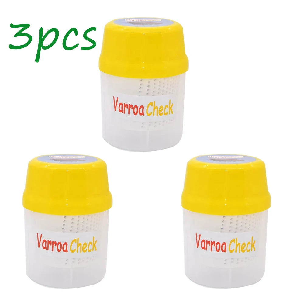 Beehive Varroa Test Shaker Comfortable Use Beekeeping Beekeeper Mite Zpaxo 3pcs