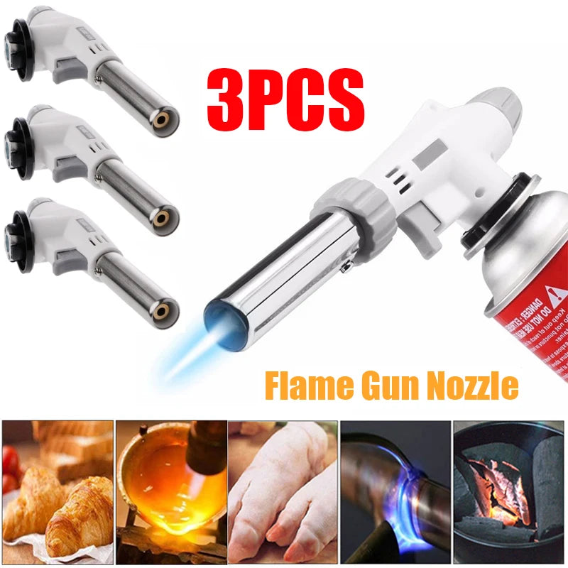 1 2 Welding Gas Burner Flame Torch Gun Blowtorch Cooking Soldering