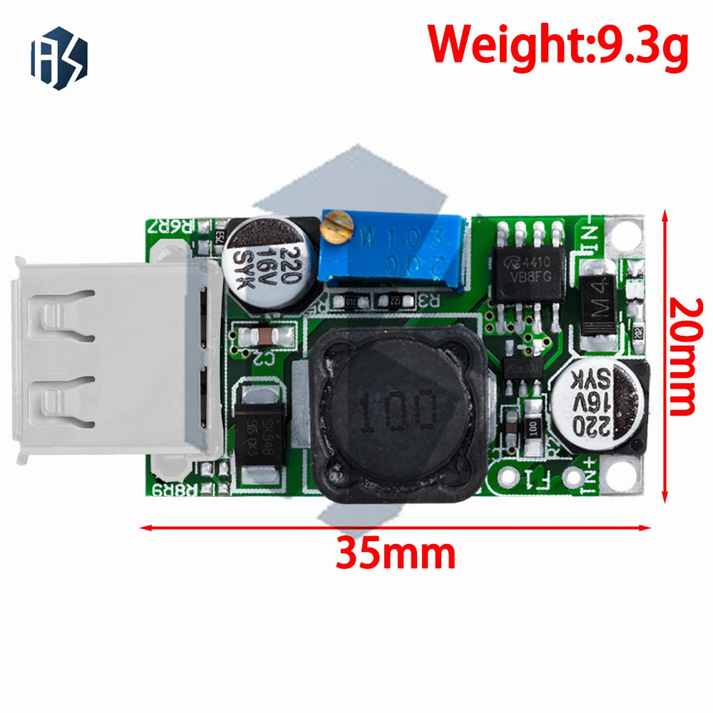 2A Current USB Boost Power Module 3V 5V Convert 9V DC-DC Step-up Zpaxo