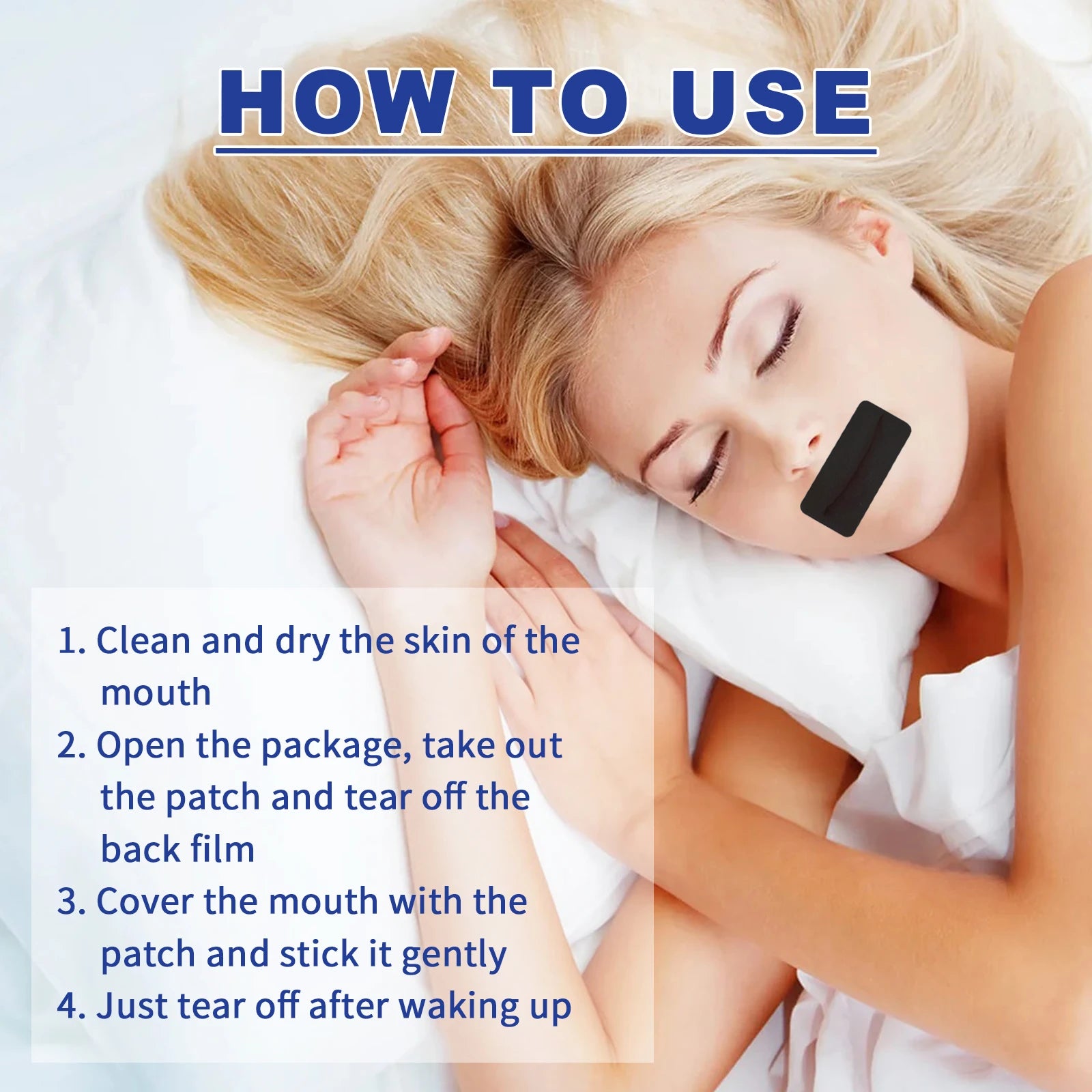 Anti Snoring Mouth Tape – 30 Sleep Strips for Nose Breathing Anti Snoring Sleep Strip Zpaxo