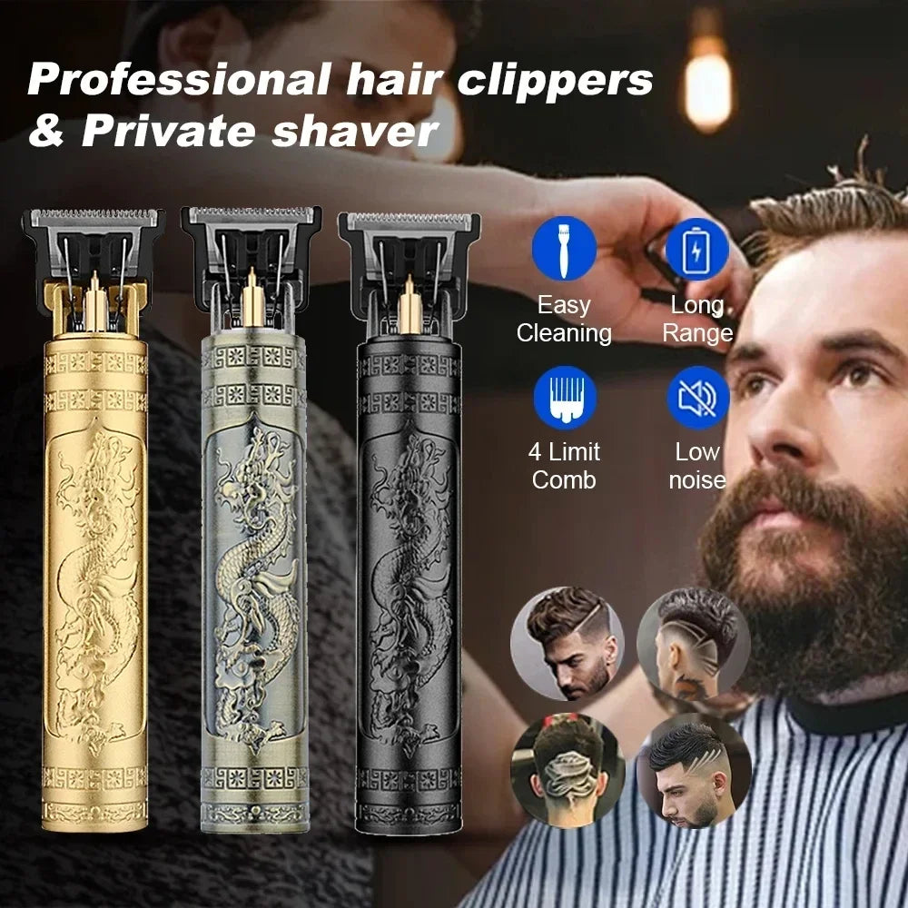 2026 Electric Hair Cutting Machine Vintage T9 Clipper Rechargeable