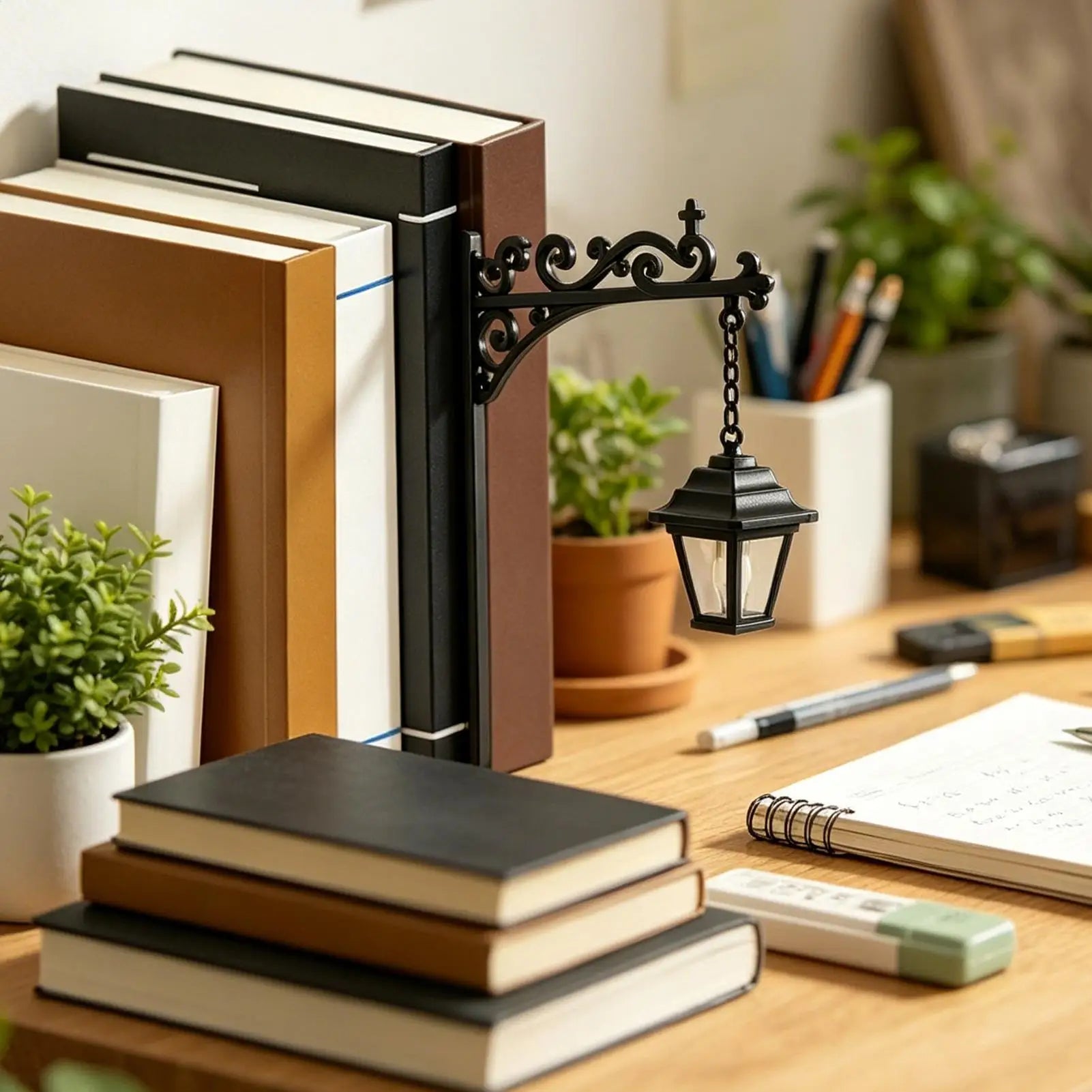 Library Lantern Bookshelf Lighting Decorative Reading Corner Lamp