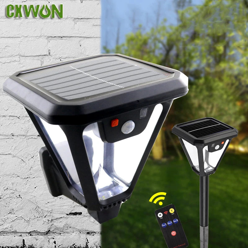 Solar Powered LED Landscape Wall Lamp Outdoor Lighting 3 Modes Bright Zpaxo