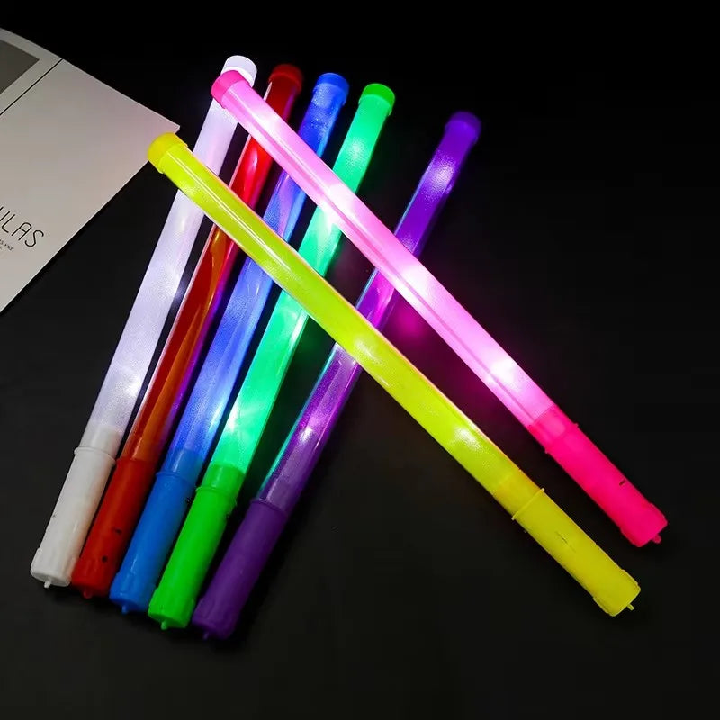 LED Glow Sticks Neon Fluorescent Dark Light 3 Modes Wedding Birthday