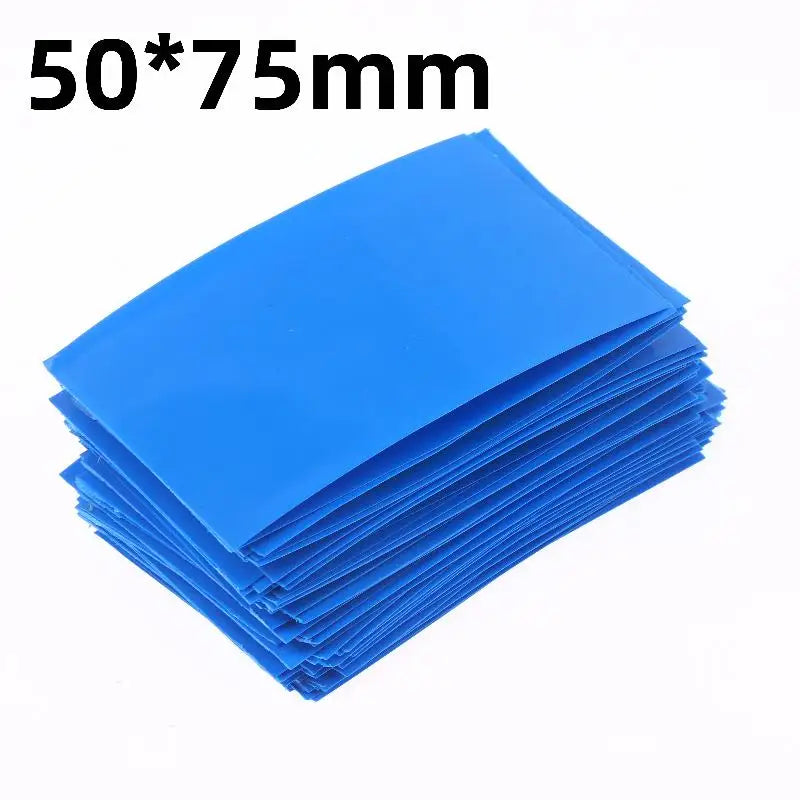 Self-adhesive Insulator Flat PVC Heat Shrink Tubing Battery Wrap Zpaxo Blue 100pcs B