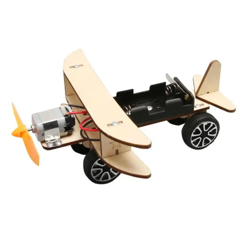 Wooden Engineering Airplane DIY Puzzle STEM Educational School Supply Zpaxo A1