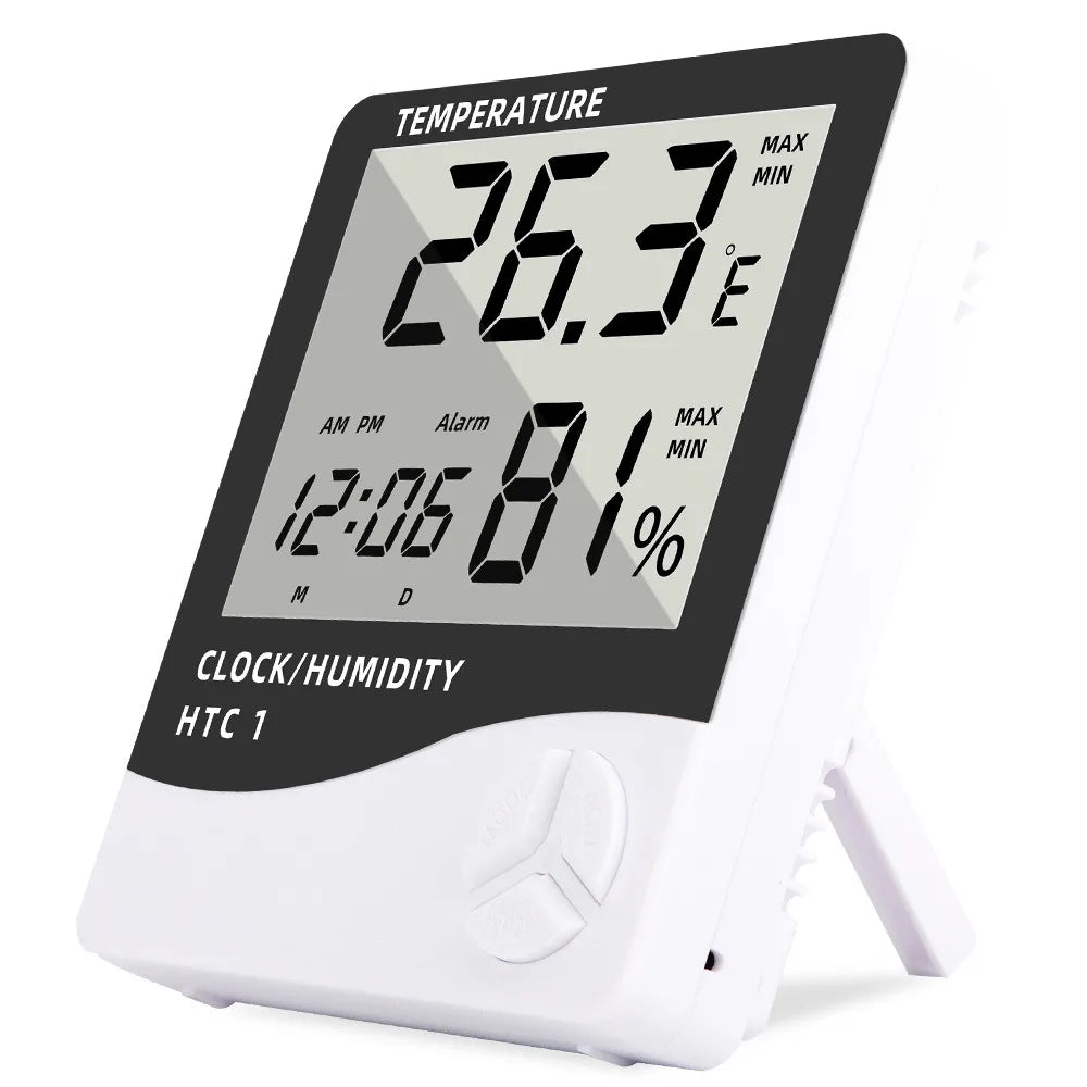 LCD Digital Thermometer Hygrometer – Indoor Humidity & Temp Meter Thermometer Hygrometer Zpaxo