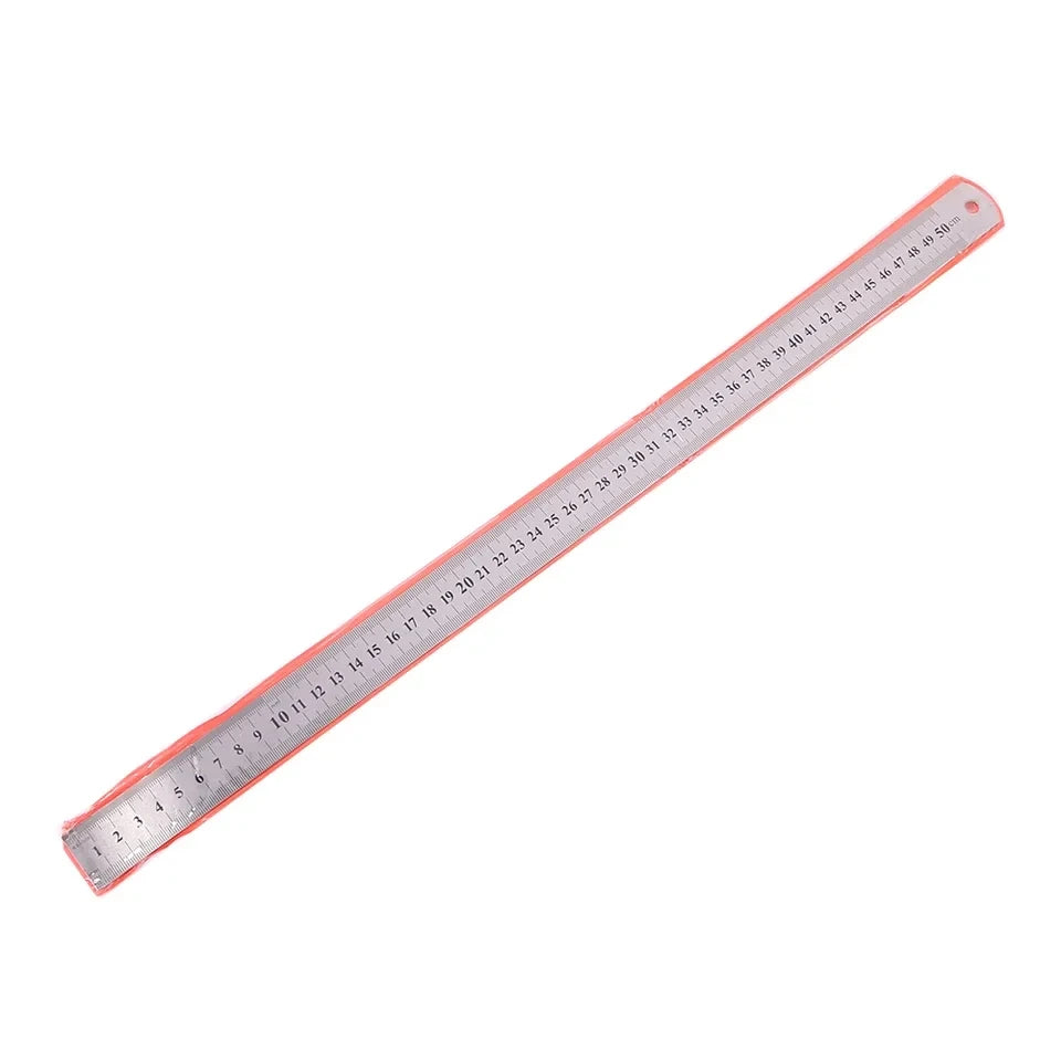 Stainless Steel Straight Ruler 150mm–500mm | Metal Scale Tool