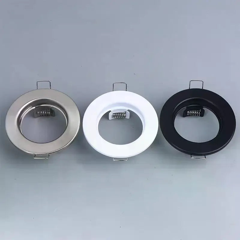 LED Downlights Frame Round Fixture Adjustable Downlight Led Holders Cutout For MR16 GU10 Bulb Holder Recessed LED Spot Light Zpaxo