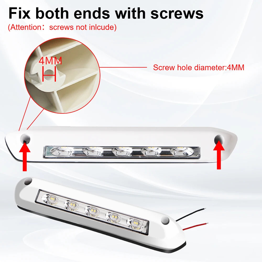 12V 24V RV Van Trailer Exterior Lamp Caravan Interior Wall Lamps LED