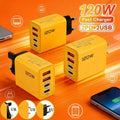 4-port USB C PD Charger Fast Charging 3 0 Typec Mobile Phone Adapter