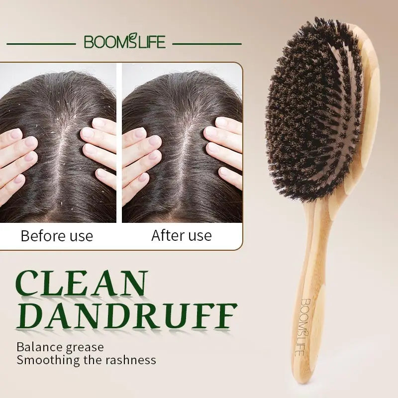 Professional Hair Brush Airbag HairBrush Hair Message Brush Soft Boar Bristle Brush Fast Hair Straightener Bamboo Hairbrush Zpaxo