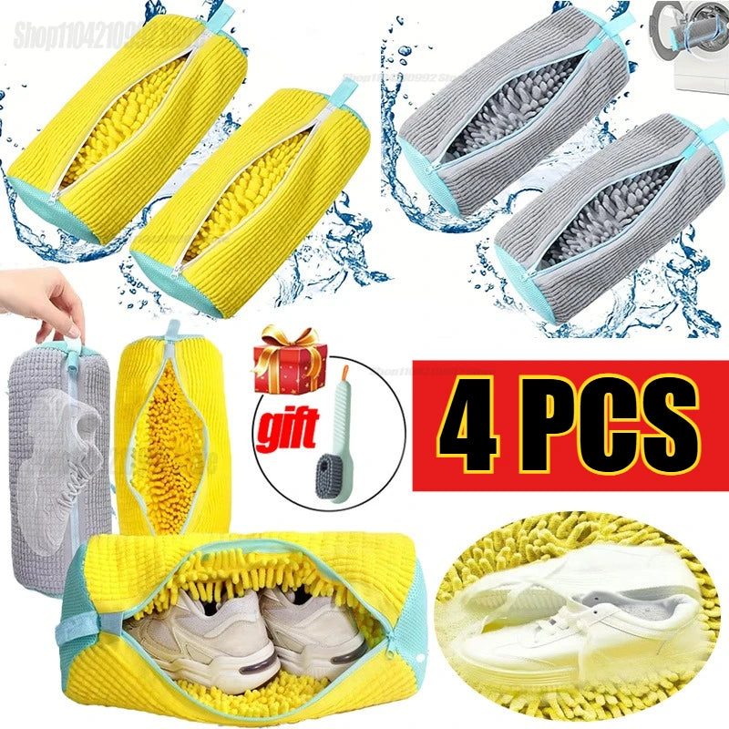 Laundry Bags Shoe Washing Machine Bag-with Zipper Bag Rich Fluff