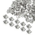 100-Pack Square Pyramid Metal Studs – 4-Prong DIY Punk Spikes