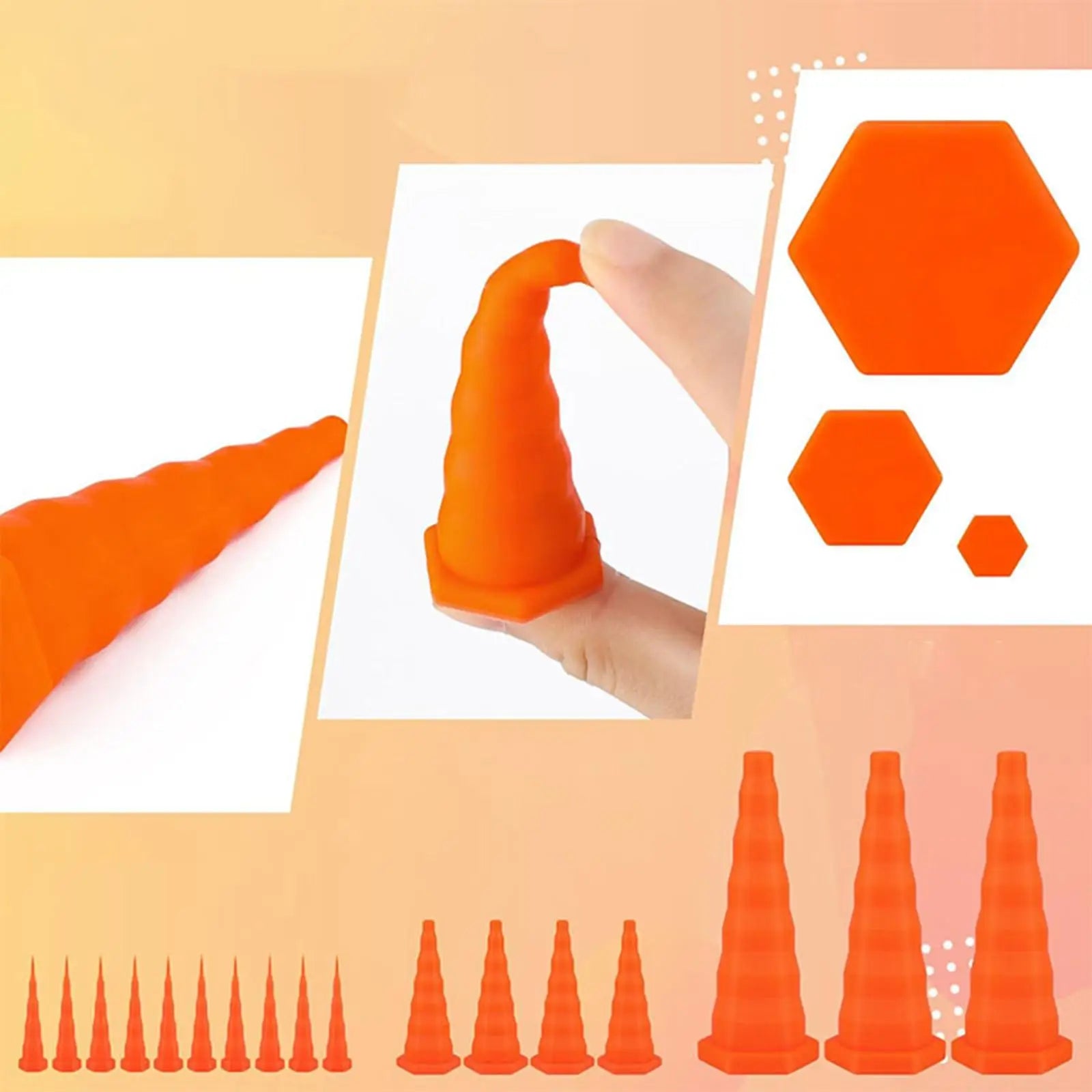22 Pieces Hydraulic Oil Service Plugs Practical Drip Resist Orange for Lines Kitchen Drain Source Plugging Mechanical Irrigation Zpaxo