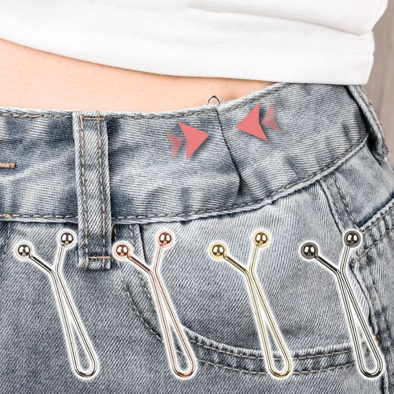 4 Jeans Skirts Detachable Buckle Accessories Adjustable Sleeve Clip
