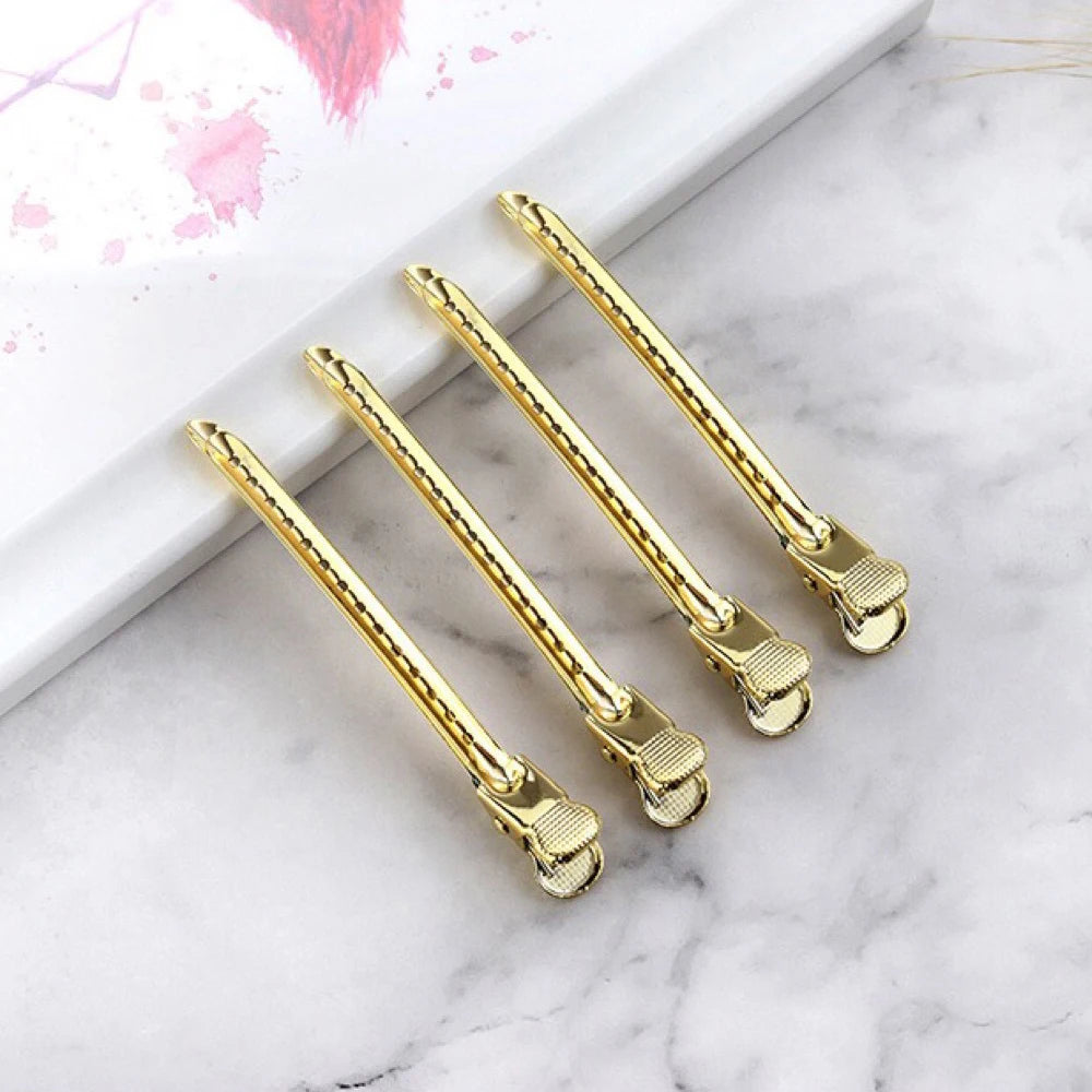 5/10Pcs Hair Care Clips Stainless Steel Hairdressing Sectioning Clips Clamps For Hairdressing Barber Hair Cut Use Styling Tools Zpaxo