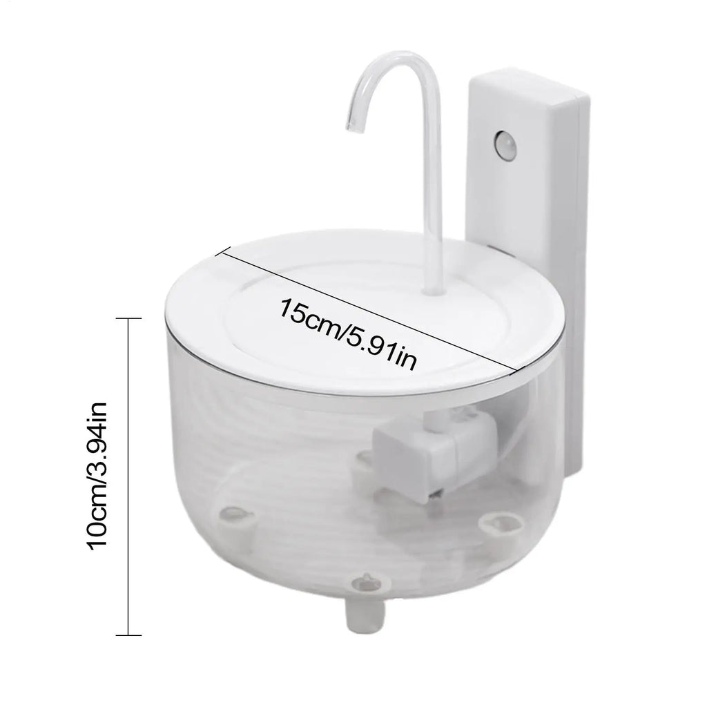 Cat Automatic Water Fountain Quiet Cordless Feeder Anti Slip Drinking