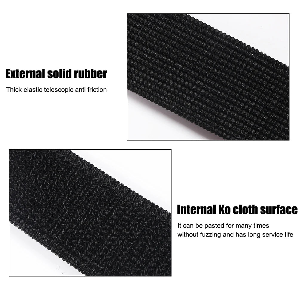 9 Sets Fishing Rod Tip Protection Cover Holder Strap Fastener Belt