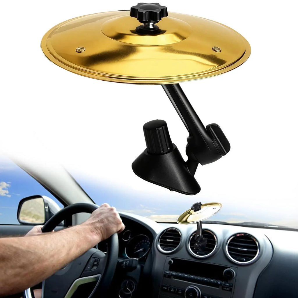 1/2PC Car Crash Cymbal Air Vent Mini Drum Car Hand-shooting Cymbals Car Drum Cymbal Air Vent Musical Instrument for Car Interior Zpaxo 1PCS Gold