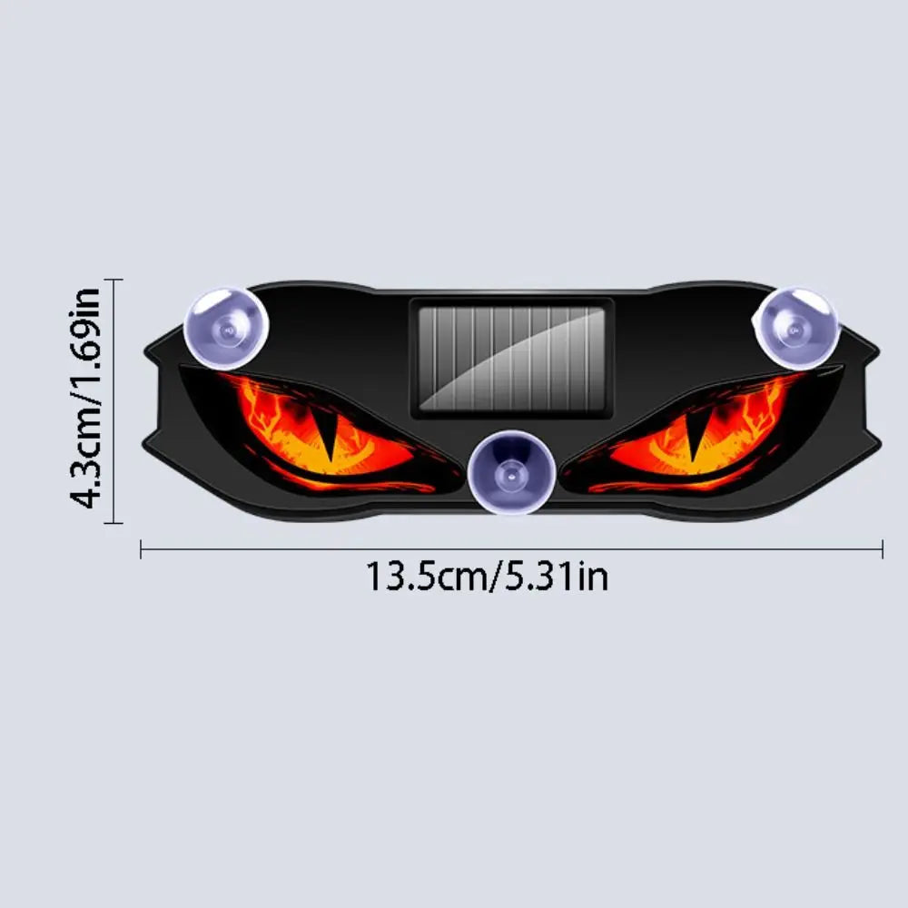 Creative Car Demon Eye Light Cool Suction Cup Installation Solar Zpaxo