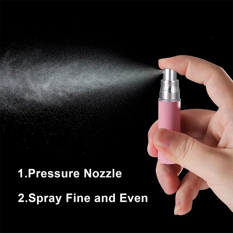 6/3/1PCS Mini Refillable 5ML Perfume Bottle Candy Color Bottom Filling Press Type Portable Travel Cosmetic Liquid Spray Bottle Zpaxo