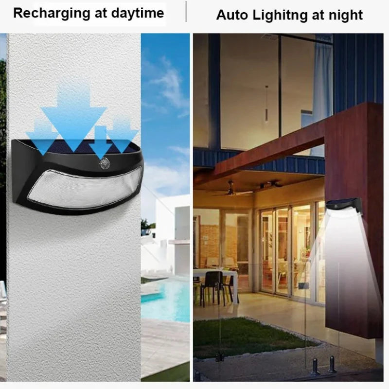 Outdoor Solar LED Lights Sensor Waterproof Spotlight Powered Security Zpaxo