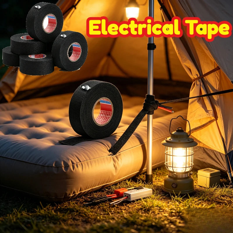 9/15/19/25/32MM Wear Resistant Fabric Tape Car Wiring Loom Protection Tape Heat Resistant Automotive Electrical Cloth Tape Zpaxo