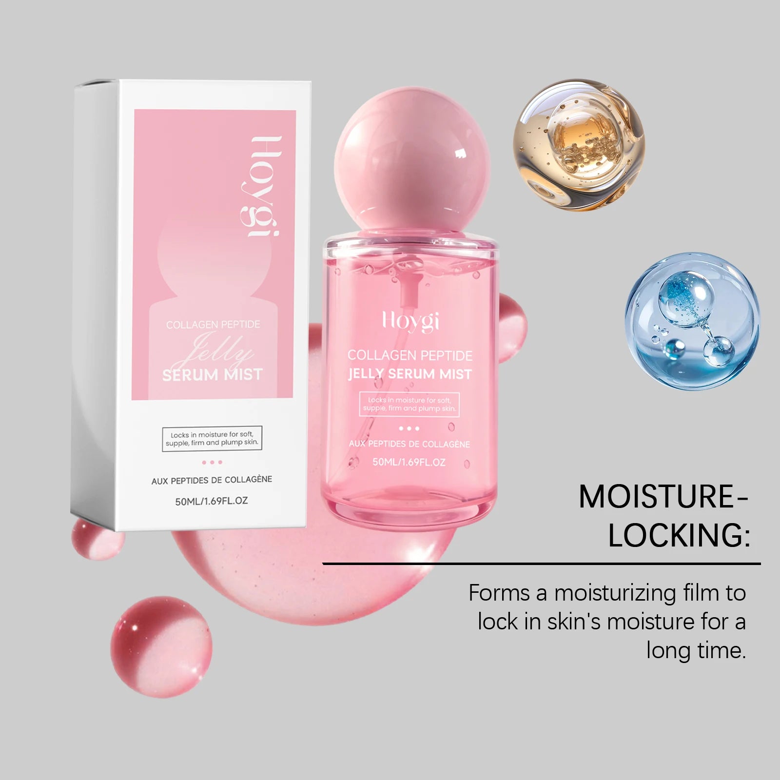 Facial Serum Mist Moisturizer Hydrating Peptide Spray Gentle & Nourishing Barrier Protection Deep Hydration Lock Anti-Dryness Zpaxo