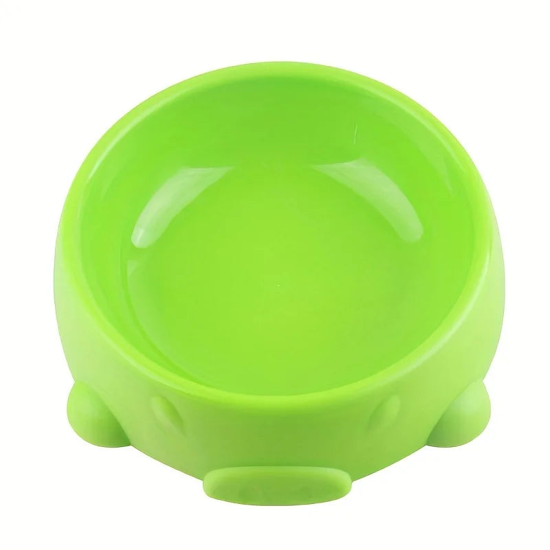 Candy Plastic Dog Bowls Multi-purpose Cute Pet Feeder Cat Water Bowl Zpaxo green