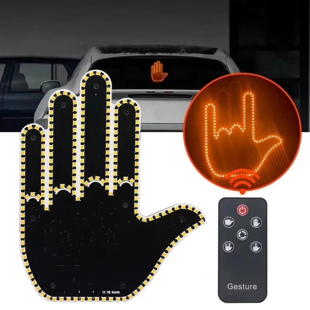 Remote Control Gesture Lights Five Finger Shaped Funny Hand Lamp Zpaxo