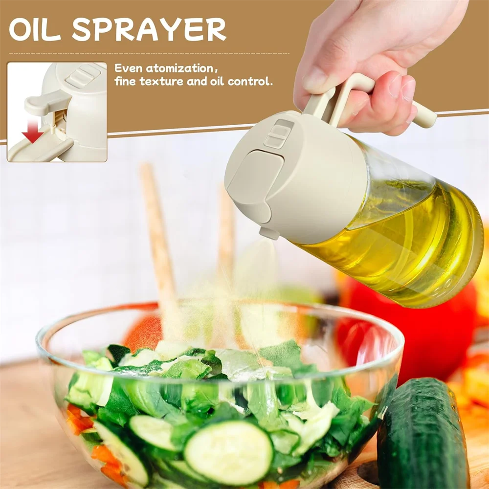 Oil Sprayer Cooking 1 Dispenser Bottle Spray Pour Food-grade Glass Zpaxo