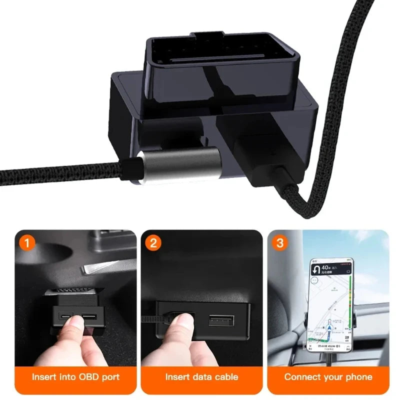 Tesla Model 3/Y/X/S OBD2 Splitter Charging Adapter