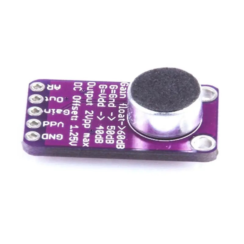 Low Noise MAX9814 Microphone Preamp Module 40dB 50dB 60dB Adjustable For Development Boards ESP826 Zpaxo