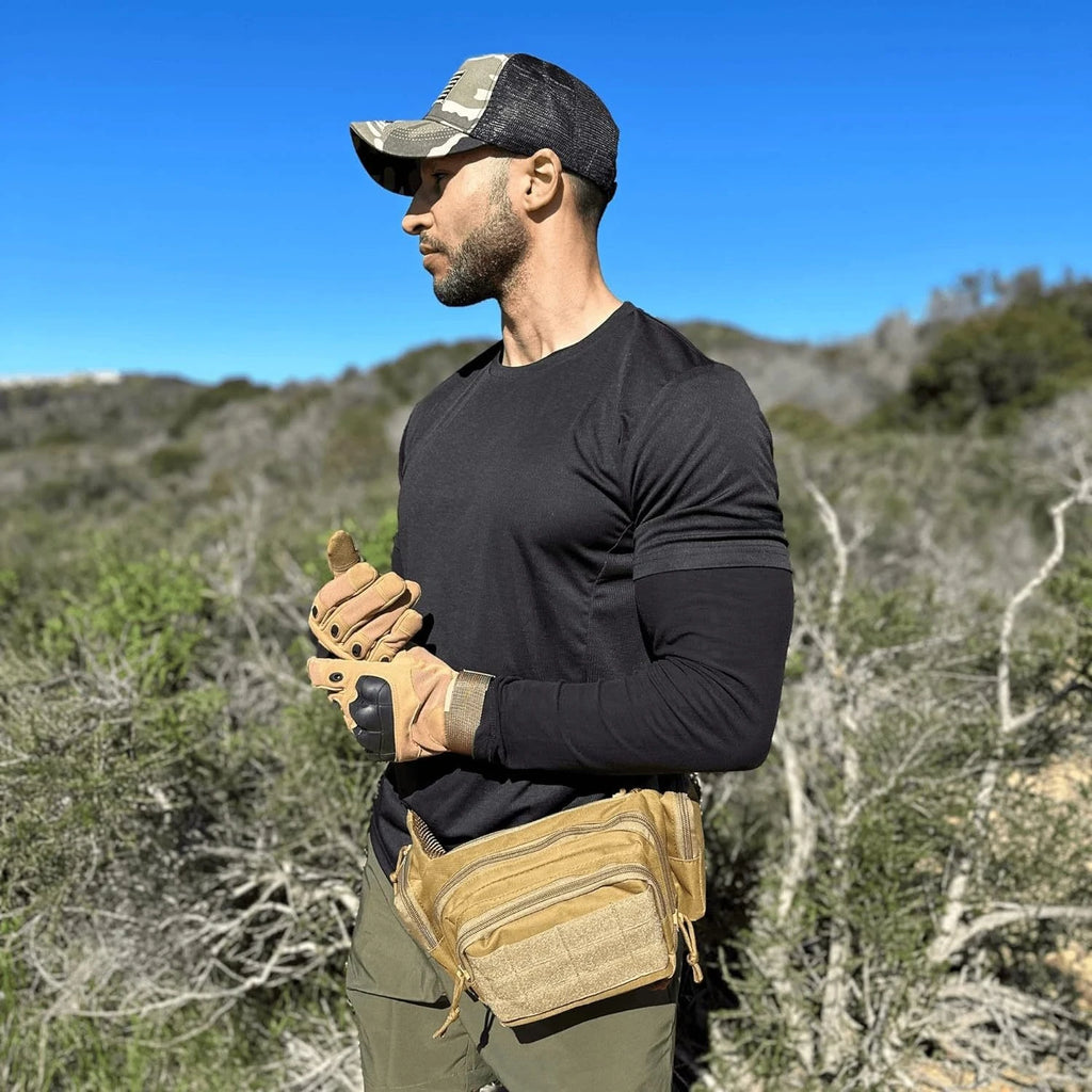 Outdoor multifunctional waist bag large capacity small outdoor lightweight running sports crossbody bag tactical waist bag Zpaxo