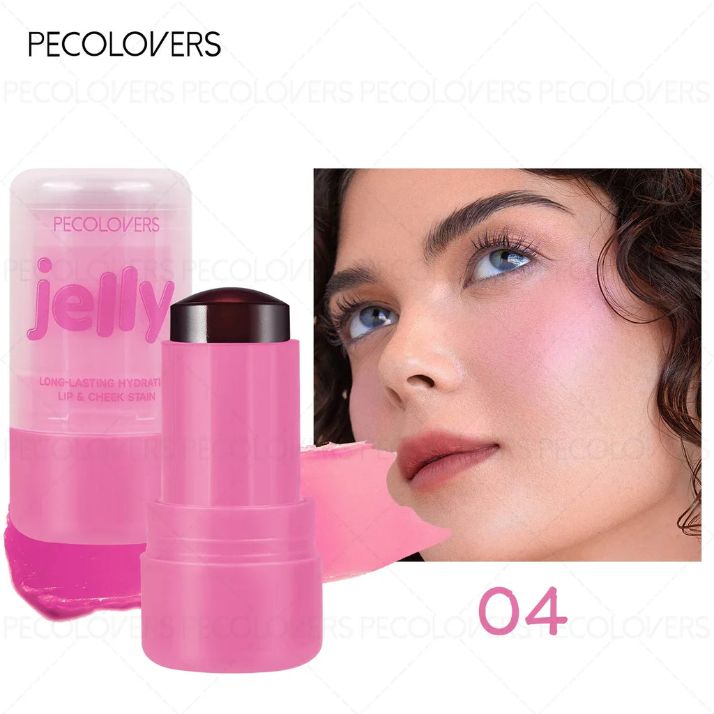 Christmas Multifunctional Jelly Blush Stick Silky Smooth Nude Makeup