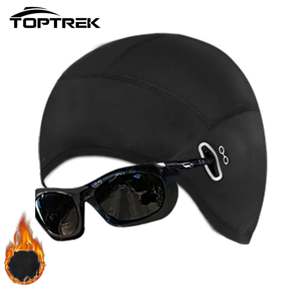 Winter Thermal Cycling Cap Outdoor Under MTB Helmet Liner Fleece Hat Sports Men Bicycle Skiing Beanie Running Hiking Skullcaps Zpaxo