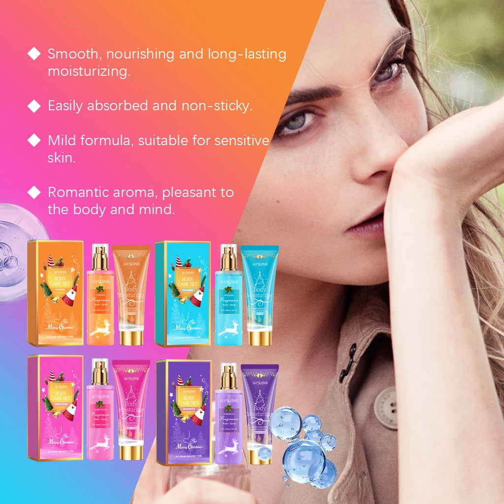 Christmas Gift Set Body Lotion Spray Festive Fragrance Moisturizing brightening Long Lasting Holiday Season Party Luxury Winter Zpaxo