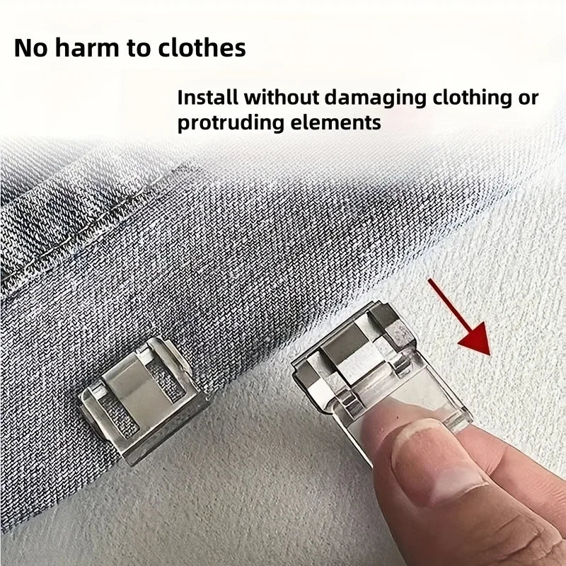 Invisible Pants Hem Clips – Anti-Slip U-Shape DIY Fixtures