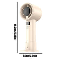 Personal Fans Portable Rechargeable Digital Display Quiet Adjustable 100 Speeds Portable Fans That Blow Cold Air For Women Men Zpaxo China Mainland Creamy White