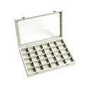 Earring Organizer 30-Grid Ring Storage Drop Earrings Tray Women Girls