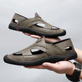 Summer Men Sandals Leather Mens Casual Shoes Outdoor Beach Roman Zpaxo 28715 42