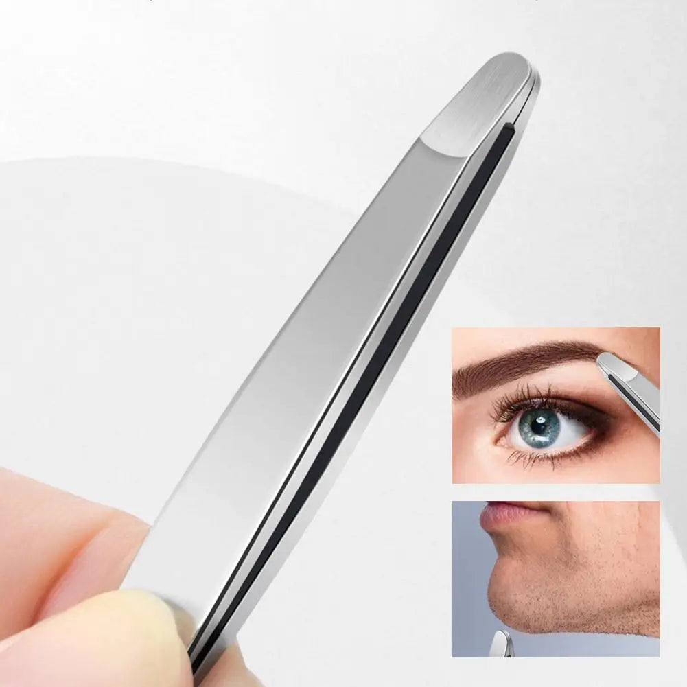 1/2/3PCS Stainless Steel Tweezers Precision Eyebrow Forceps Professional Beauty Tool For Facial Hair Removal Shaping Zpaxo