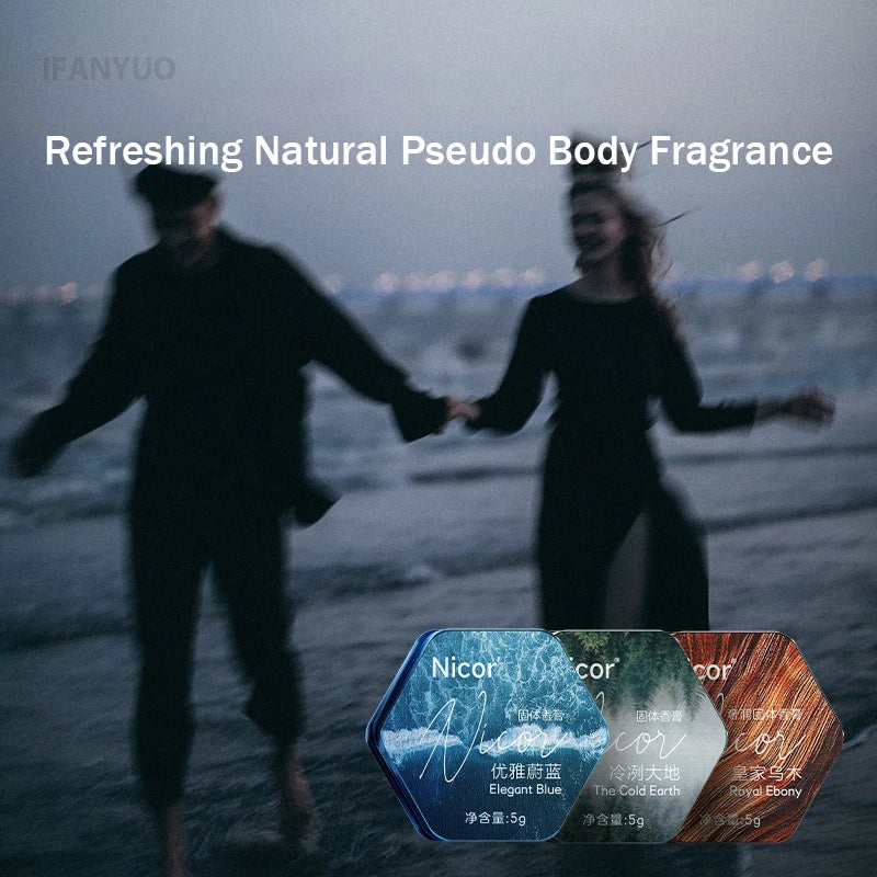 Men's Refreshing Long-lasting Solid Perfume Portable Mild Vanilla