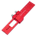 Precision T Type Pocket Ruler Inch Metric Measuring Tool with Slide Stop for Carpentry Marking Zpaxo 1pc 160mm