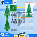 Colorful Flashing LED 3D Christmas Tree Kit (1/5 PCS): DIY Electronic Circuit with Red/Green/Yellow Lights Zpaxo 5pcs