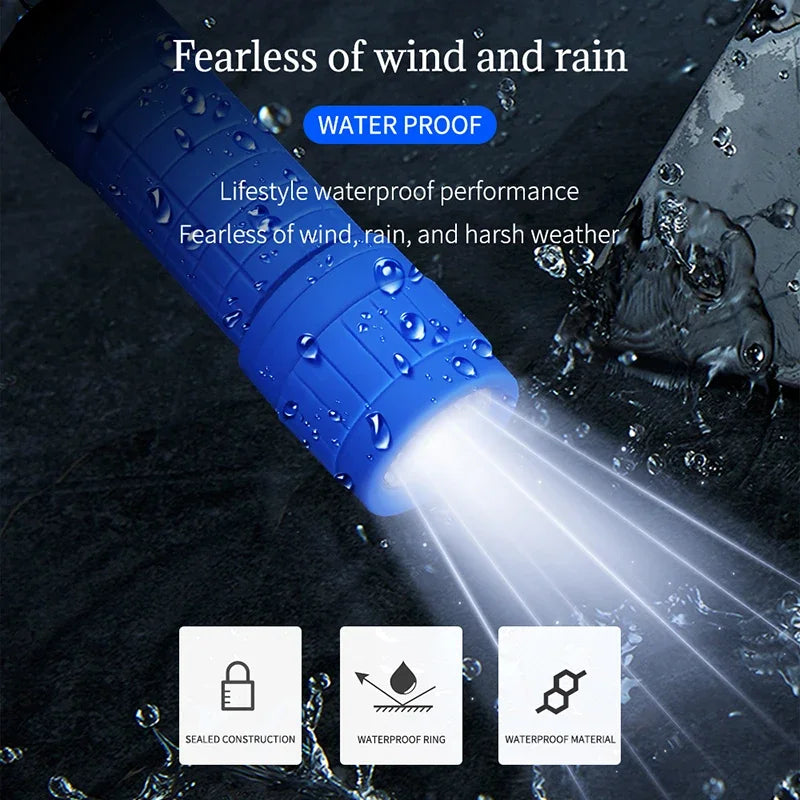 Mini LED Pocket Flashlight – 9 XPE, Waterproof, 250 Lumen Torch