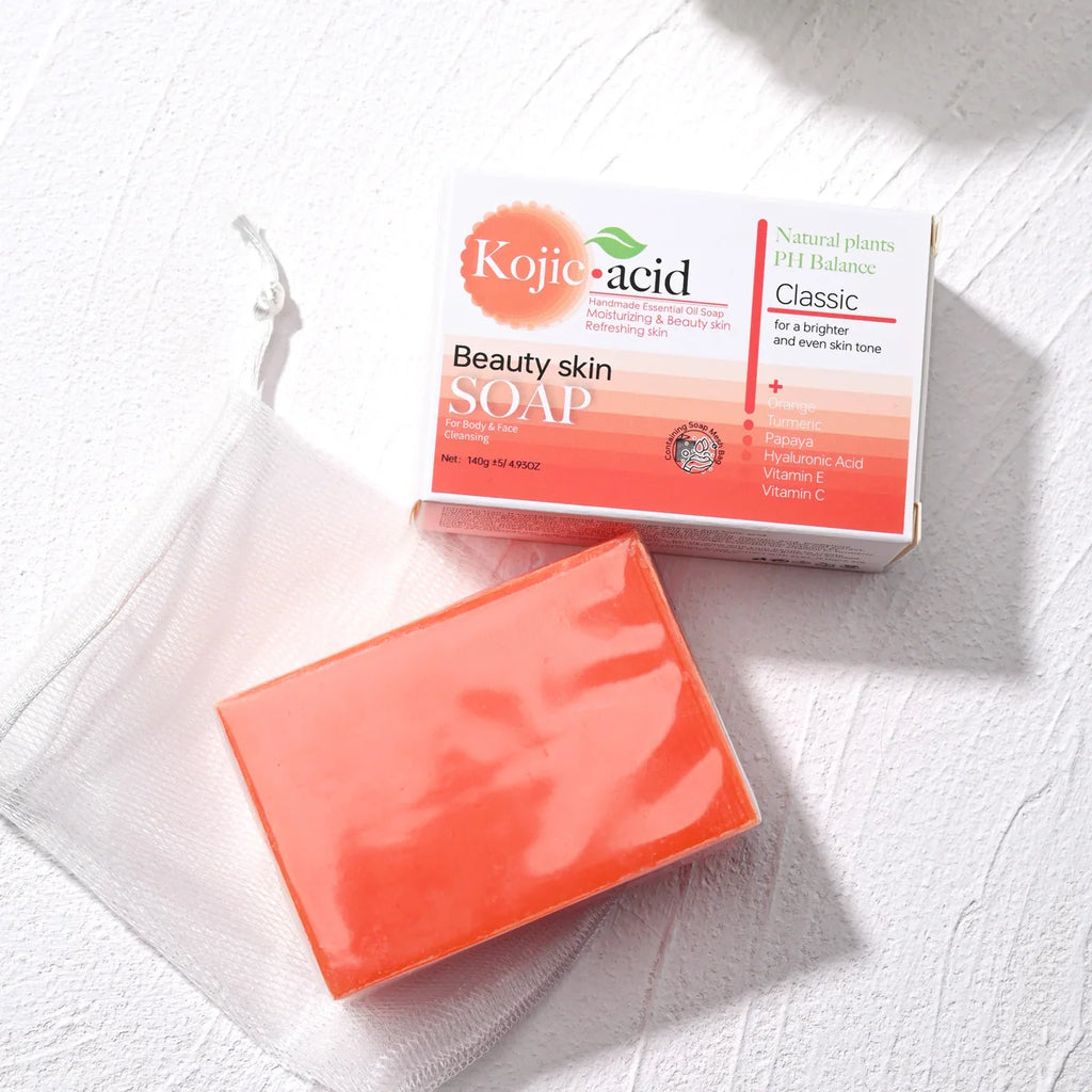 Turmeric Kojic Acid Glutathione Handmade Brightening Soap Handmade Bar Soap Zpaxo